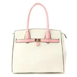 Pink & White Statement Bag