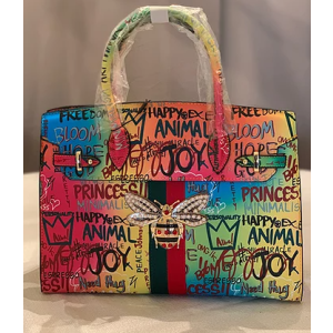 Fashion Handbag Grafitti BumbleBee