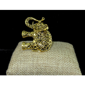 Fashion Ring Elephant Gold