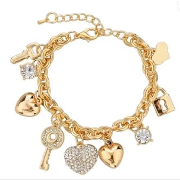 Gold Charm Bracelet
