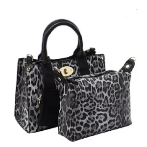 Black Leopard  Fashion Handbag