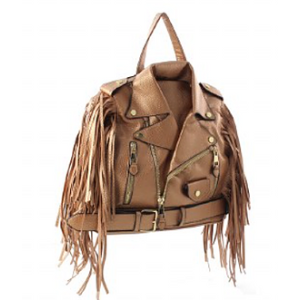 Gold Fashion Backpack Handbag
