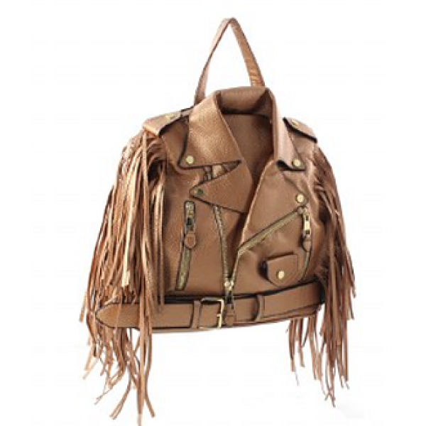 Gold Fashion Backpack Handbag