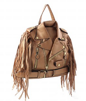 Gold Fashion Backpack Handbag