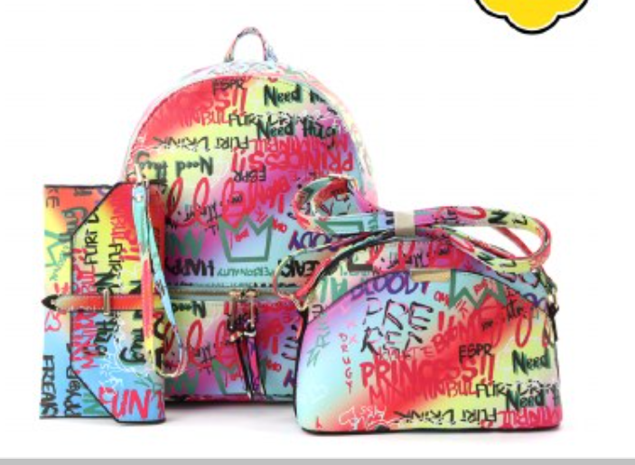 Graffitti Backpack 3N1